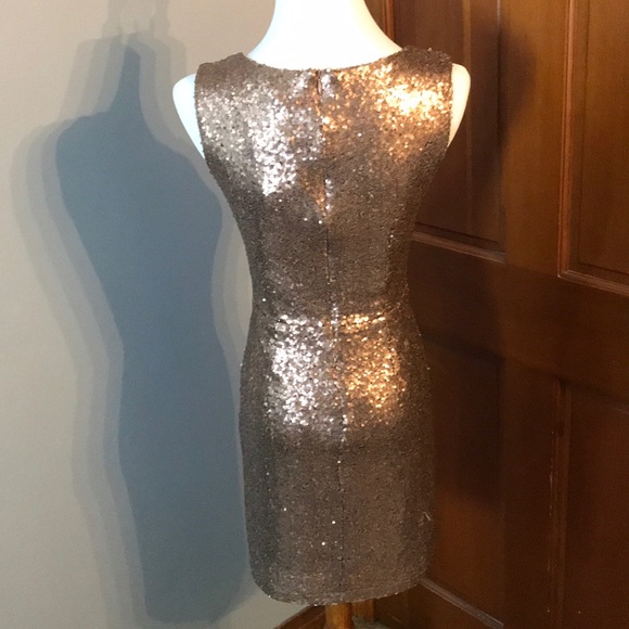 Tobi Sequin Deep V Mini Dress - Picture 2 of 5
